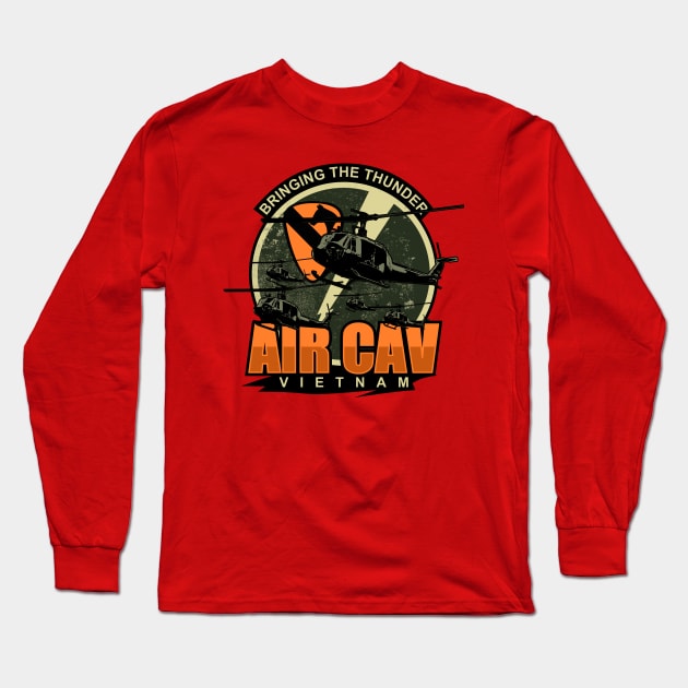 Air Cav Vietnam Patch (distressed) Long Sleeve T-Shirt by TCP